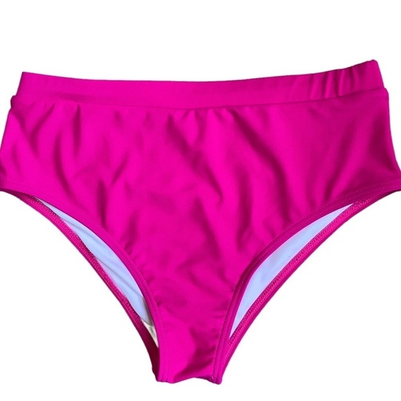 Pink Lily Fucsia 2 Pieces Swim Suit Bikini Size M - Picture 7 of 9